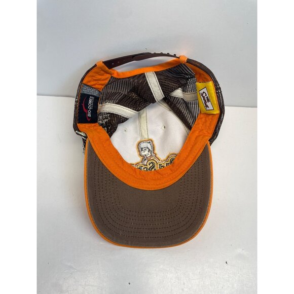 The Simpsons Old School Homer Brown Bio Domes Baseball Cap Hat Sz Kids - Picture 10 of 11